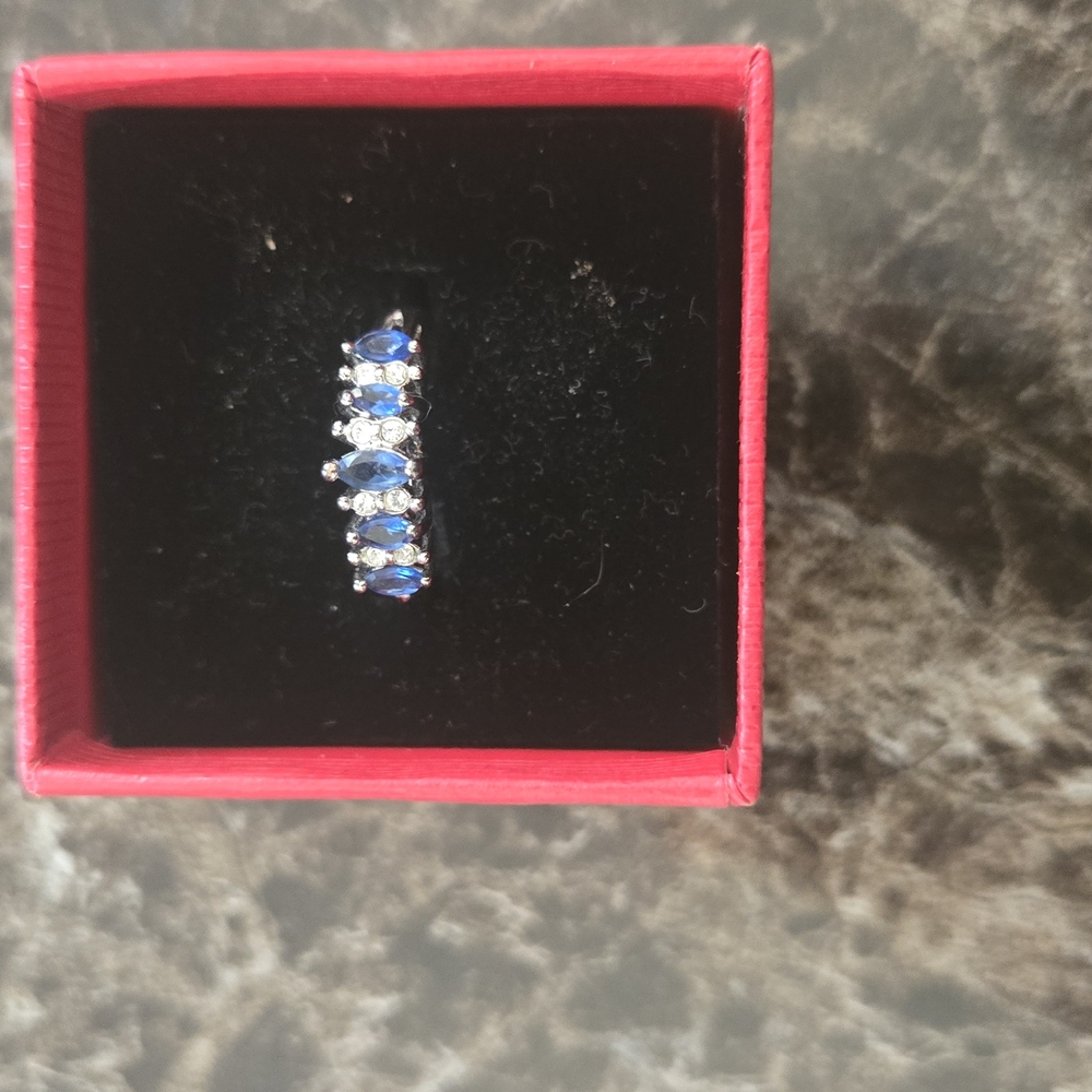 Blue and Silver Elegant Ring